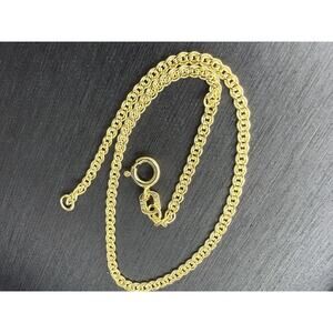 Jewelry Double Cuban Link Solid Yellow Italian Gold Bracelet 7” Long 2mm Wide